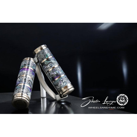 MATERIA 28mm epoxy marble purple  -21700 (FR) ( be ready )