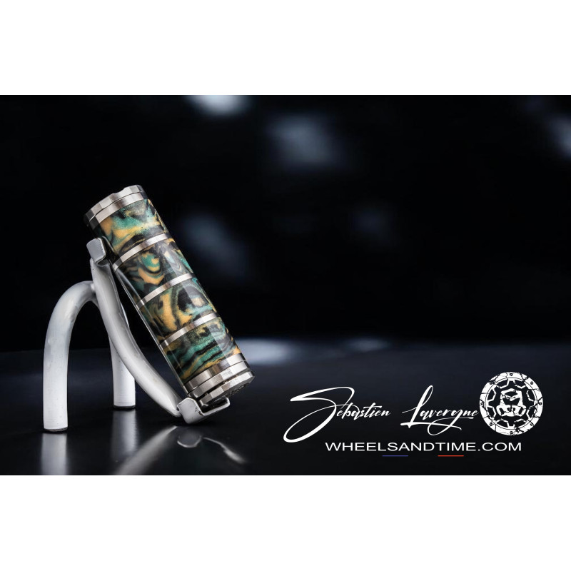 MATERIA 30mm epoxy marble grenn/gold  -21700 (FR) ( be ready )