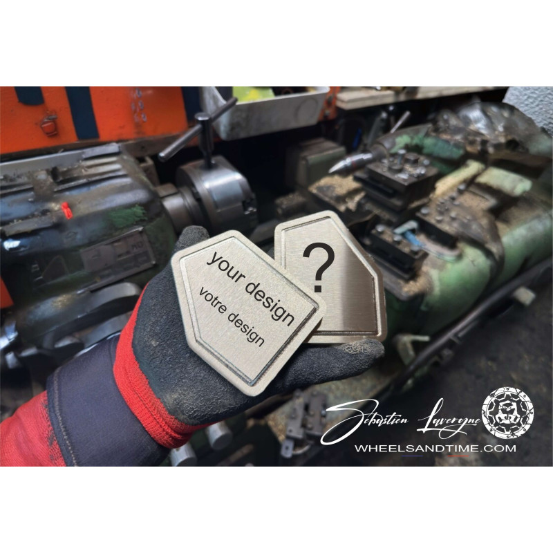 insert de cadre PERSONNALISABLE- plaque moto gravée