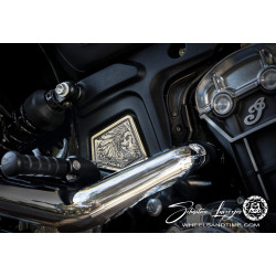 CUSTOMISABLE frame insert-custom motorcycle plate