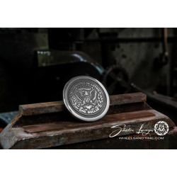 belt cover insert indian engraved " one dollar "