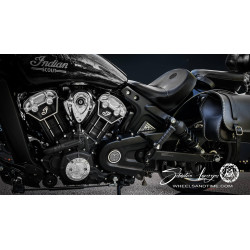 belt cover insert " one dollar "custom motorcycle engraving