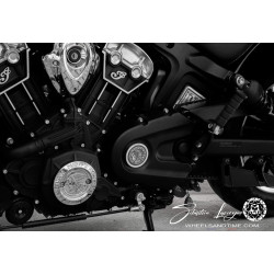 belt cover insert " indian skull " for indian scout