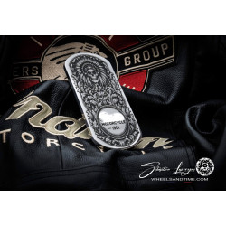 TANK INSERT " SKULL CHEF "-velcro-custom motorcycle part