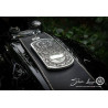 TANK INSERT " SKULL CHEF "-velcro-custom motorcycle part