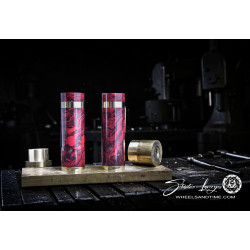THE STRATA - ebonite - red -28 MM- 21700- hybride- ready to go